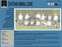 Tablet Screenshot of chathamanimalclinic.com